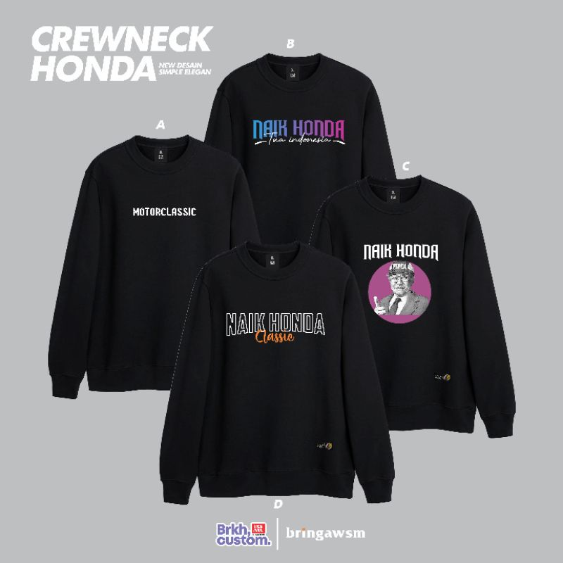 crewneck naik Honda | crewneck hondagank | gl pro | Gl 100 | cb 100 herex