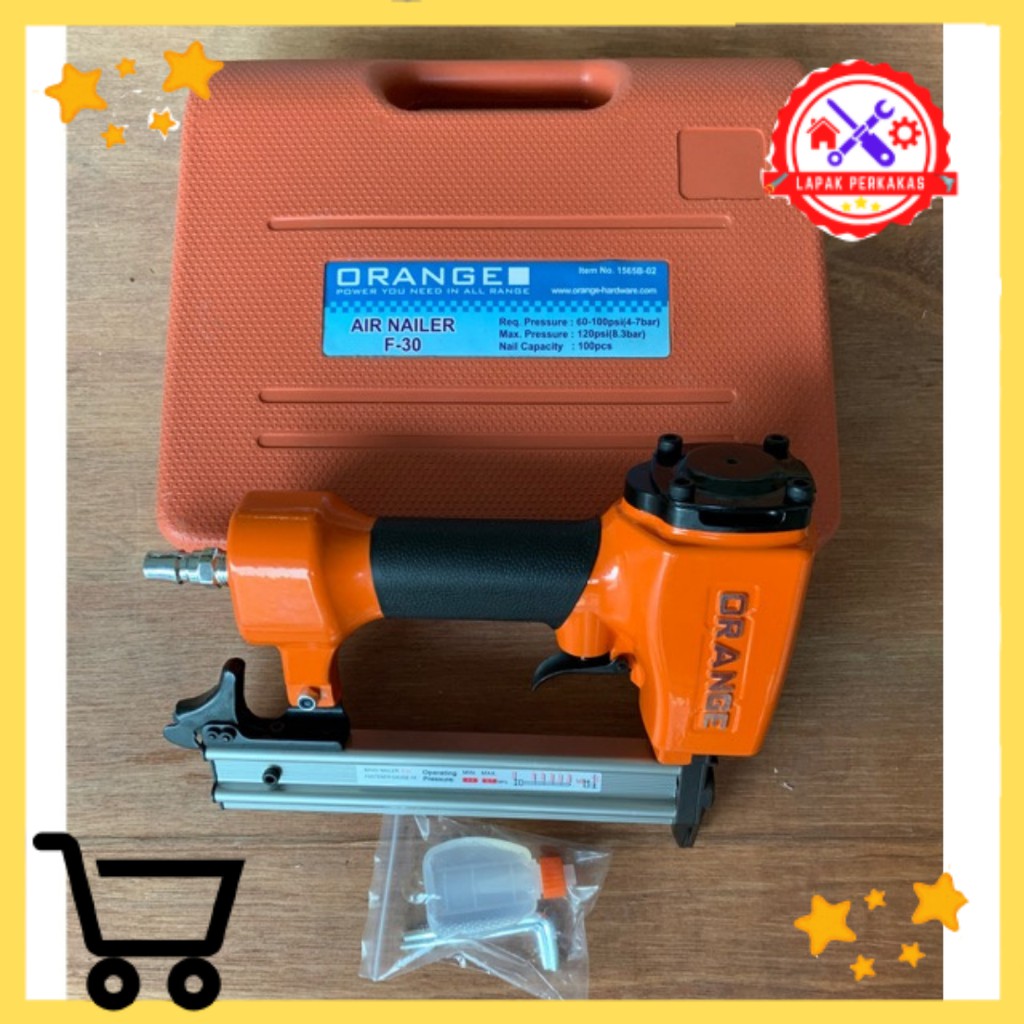 ORANGE AIR NAILER F30 staples angin tembak paku Mesin air nailer F30