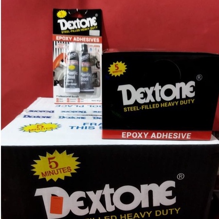 LEM CAMPUR DEXTONE 5 MENIT PLASTIC STEEL 48 GRAM