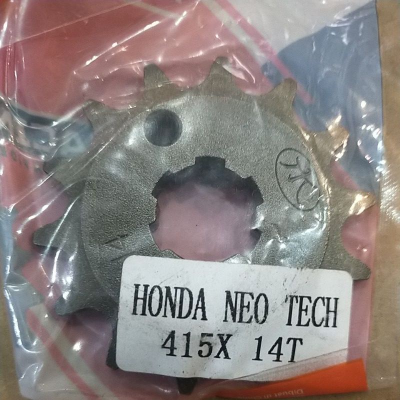 SSS GEAR GER DEPAN 415 JUPITER VIXION R15 MEGAPRO GL CB150R SUPRA SATRIA FU SMASH SHOGUN GIR FRONT SPROCKET-TK 415x14 kct.neotec