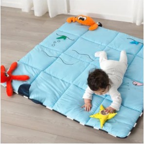 Karpet bermain anak GLAPPA 114x114 cm untuk bayi baru lahir