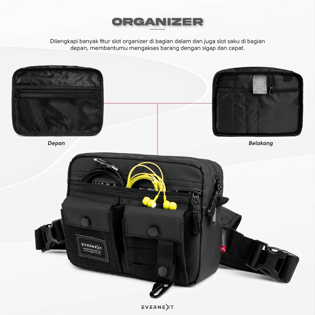 Promo Tas dada biker pria waterproof terbaru berkualitas chest rig bag cowok tas dada sunmori motor touring tactical tas pelindung dada gowes sepeda tactical pria anti air