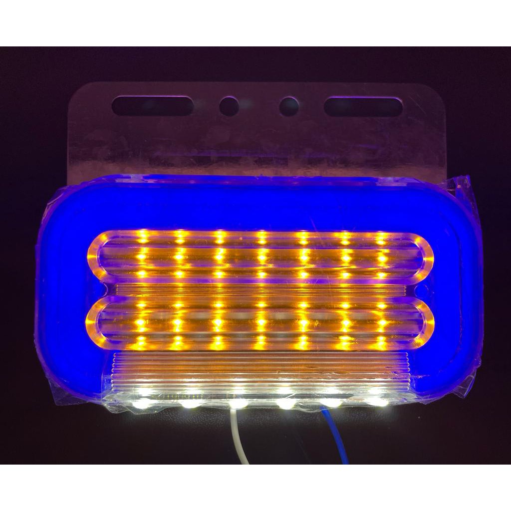 Lampu Bak Samping Besar Truk 12 Volt 24 Volt Sein Nyala Running 40LED
