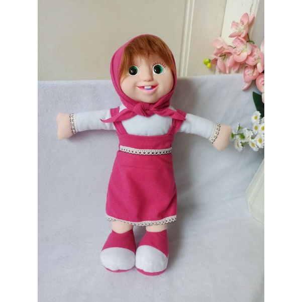 Boneka Marsya Muka karet Ukuran L dan XL