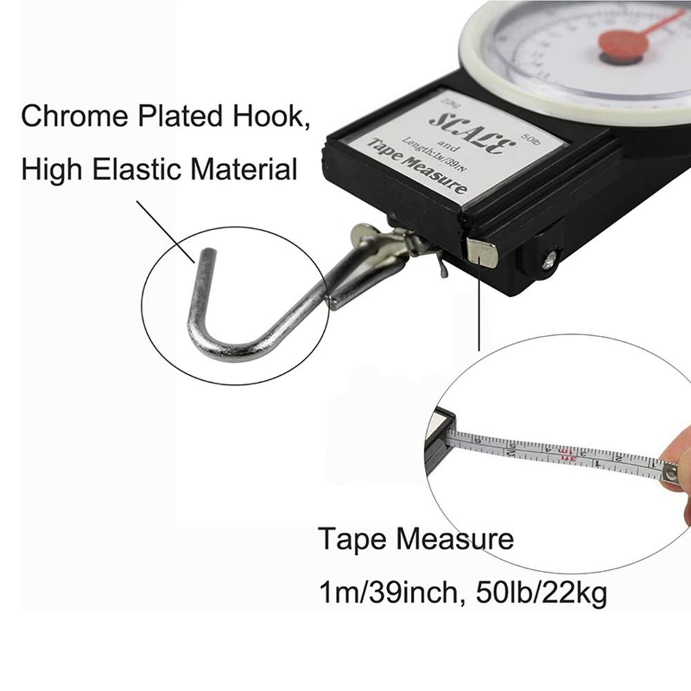 Lanfy Luggage Scale Portable Mini Dial Koper Ukur Bagasi Kait Gantung