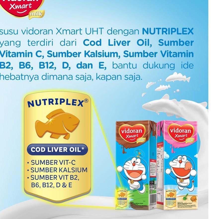 

(nvz-1272) Vidoran Xmart UHT Susu Cair Cokelat [115 mL/10 pcs] ,,