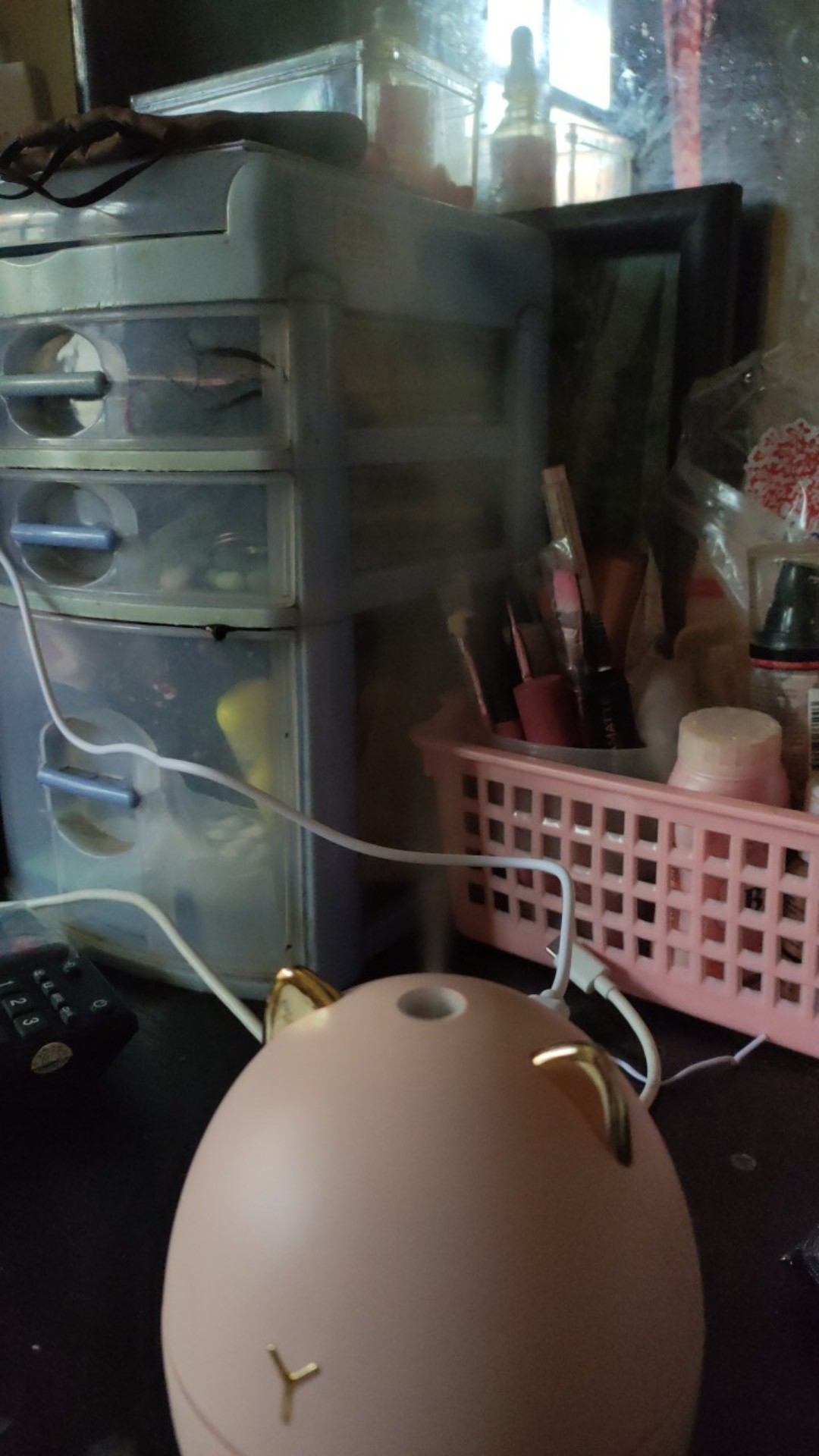 Taffware Ultrasonic Air Humidifier Aromatherapy Cute Lucu Desain Kucing 200ml Humi Ddm-1