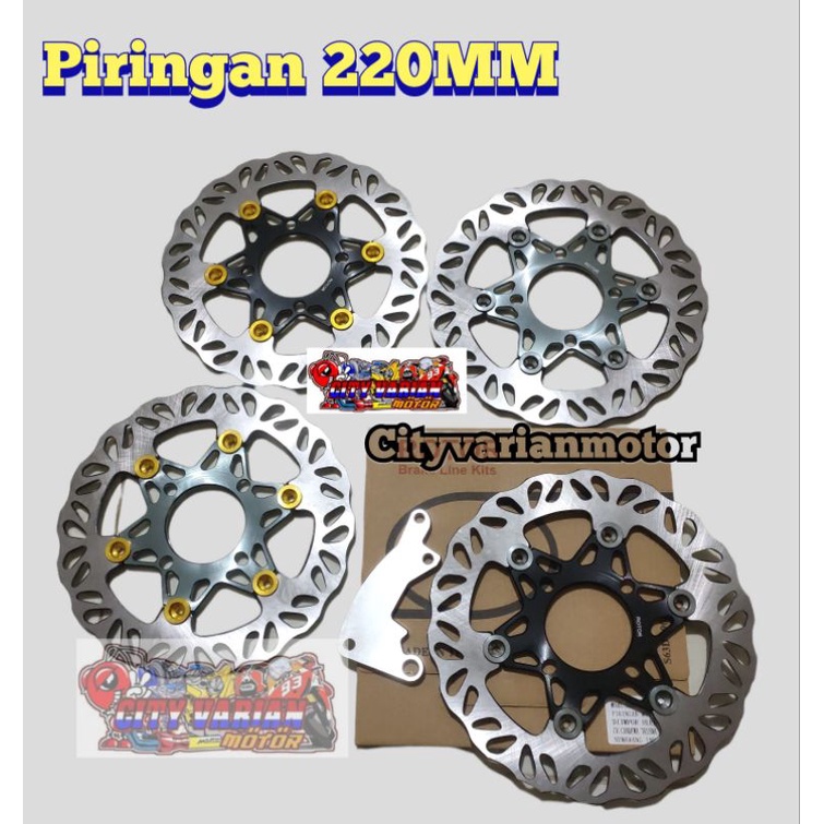 Disk Disc Cakram PIRINGAN Cakram Depan Cnc Floating PSM 220 MM Juputer Z Jupiter MX Z1 Vario Beat Scoppy New