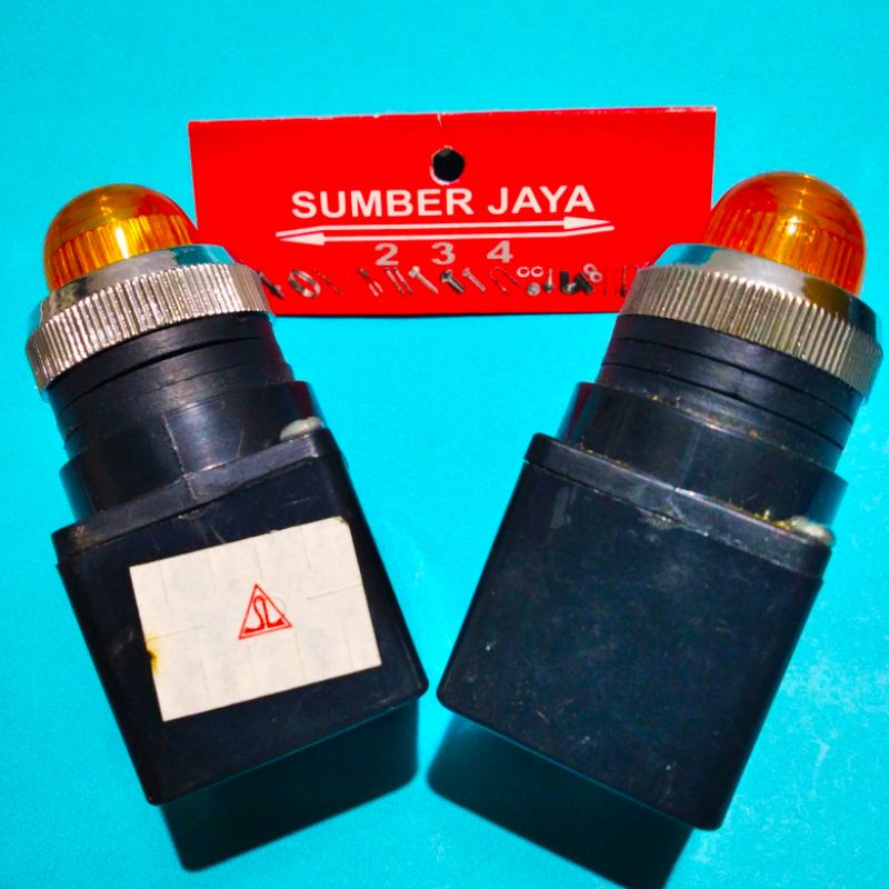 Lampu indikator kuning 240 V / indicator light singnal  / pilot lamp  TERMURAH