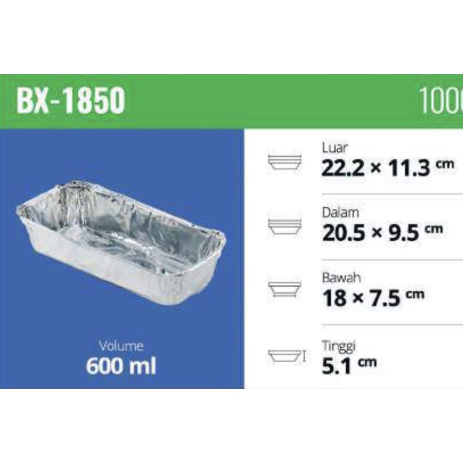 Aluminium Tray / BX 1850 / Aluminium Cup
