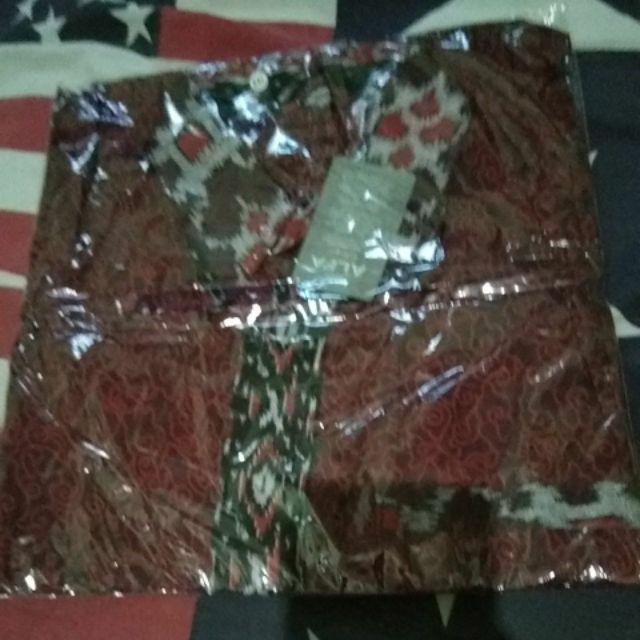 Kemeja Hem Batik Pria Mega Merah Ekslusive||trand Batik Fashion Pekalongan
