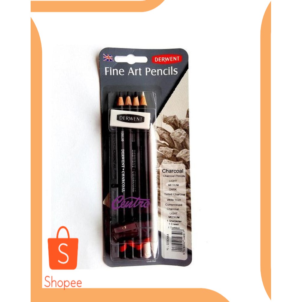 

Promo perkakas Derwent Charcoal Mix 8 / Fine Art Pencils 20DEZ Limited