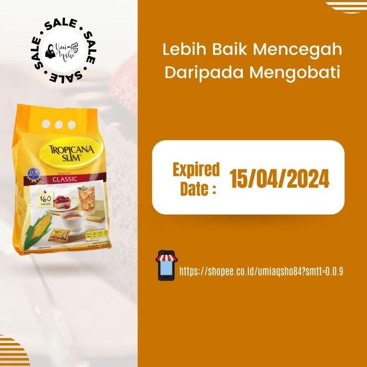 

Harga Termurah GMHUQ GULA DIET TROPICANA SLIM CLASSIC ISI 160 SACHET 48 Diskon