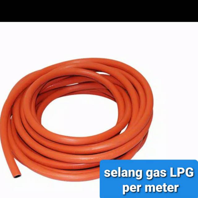 Selang gas LPG orange 2 lapisan per meter