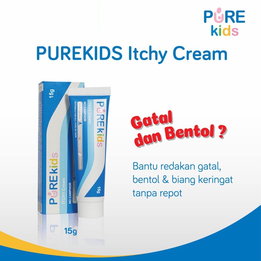 PURE KIDS Itchy Cream 15 g Krim Pereda gatal untuk anak PUREKIDS 15g