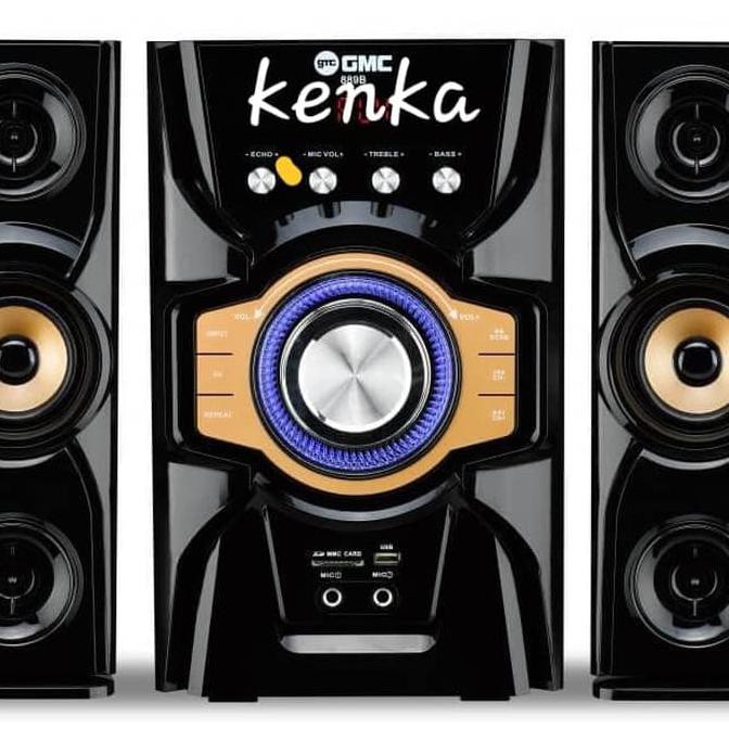 Super Sale speaker GMC 889B BT ( usb,sd card,fm radio,bluetooth,karaoke jack) Ready Stock