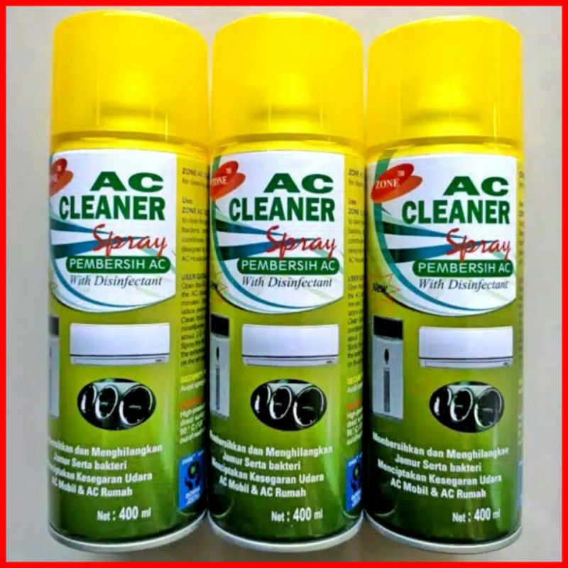 Jual AC CLEANER SPRAY PEMBERSIH AC MOBIL DAN SPLIT 400 ML ZONE Shopee