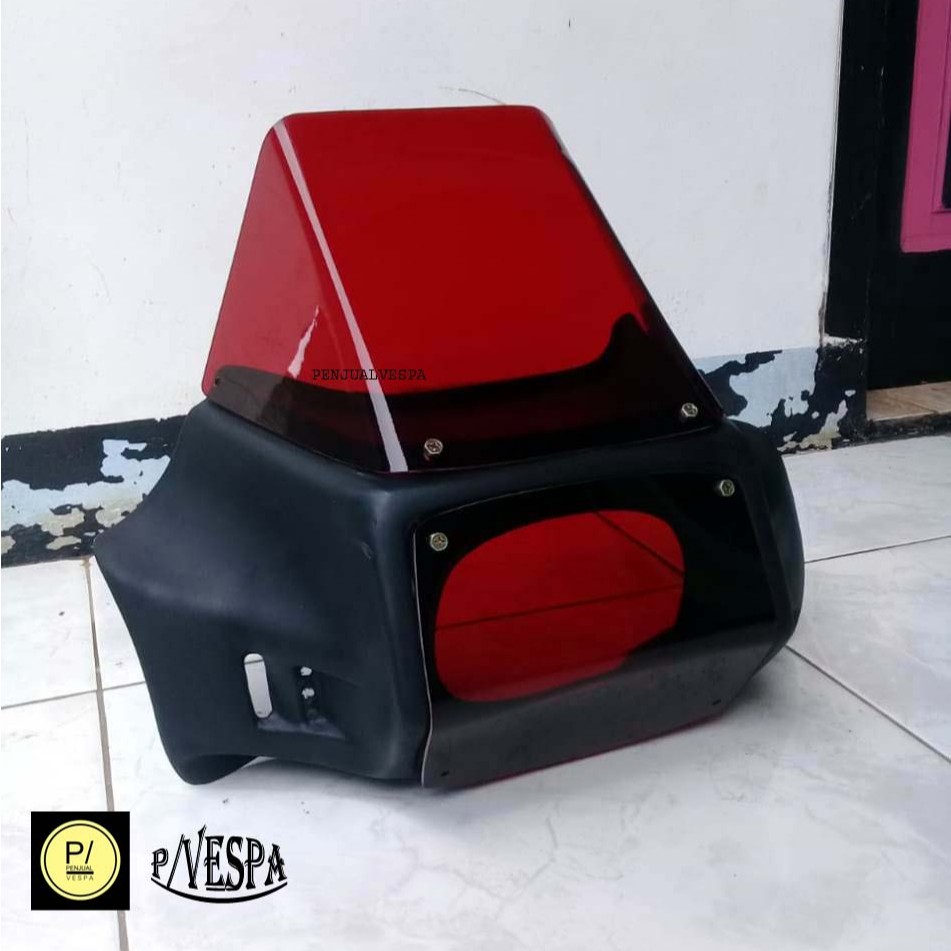 Aksesoris Vespa Driverscreen Gordon Vespa PX Series Exclusive Strada Spartan PS New PX - Maroon