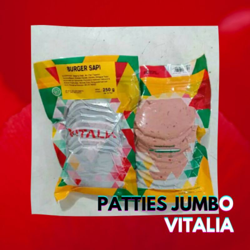 

Patties Isian Burger Jumbo Vitalia Isi 10