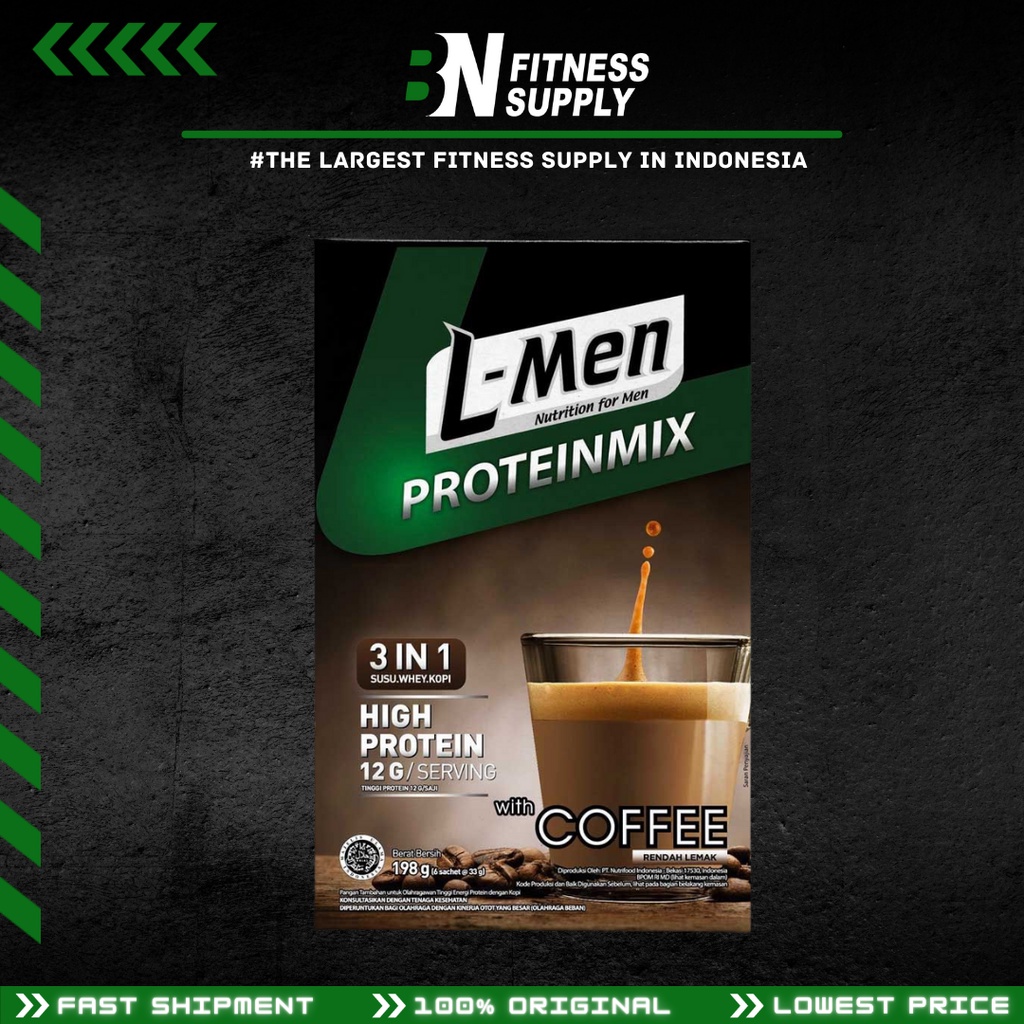 

L-Men ProteinMix Protein Mix Coffee / Kopi Protein