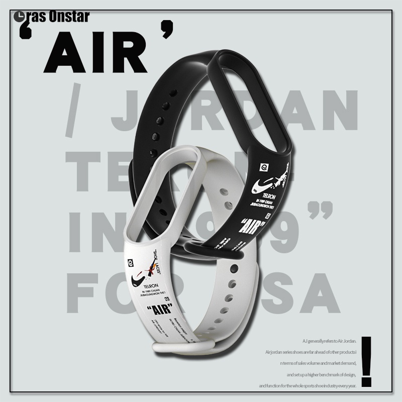 Straps Pengganti Tali Motif Print Cetak Untuk Mi Band 3 Mi Jam Tangan Band 4 5 6 Replaceable Strap