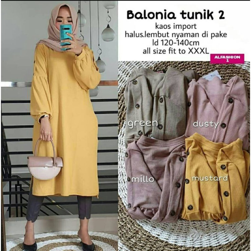 Tunik Super Jumbo Balonia Alfashion Solo Import Kekinian