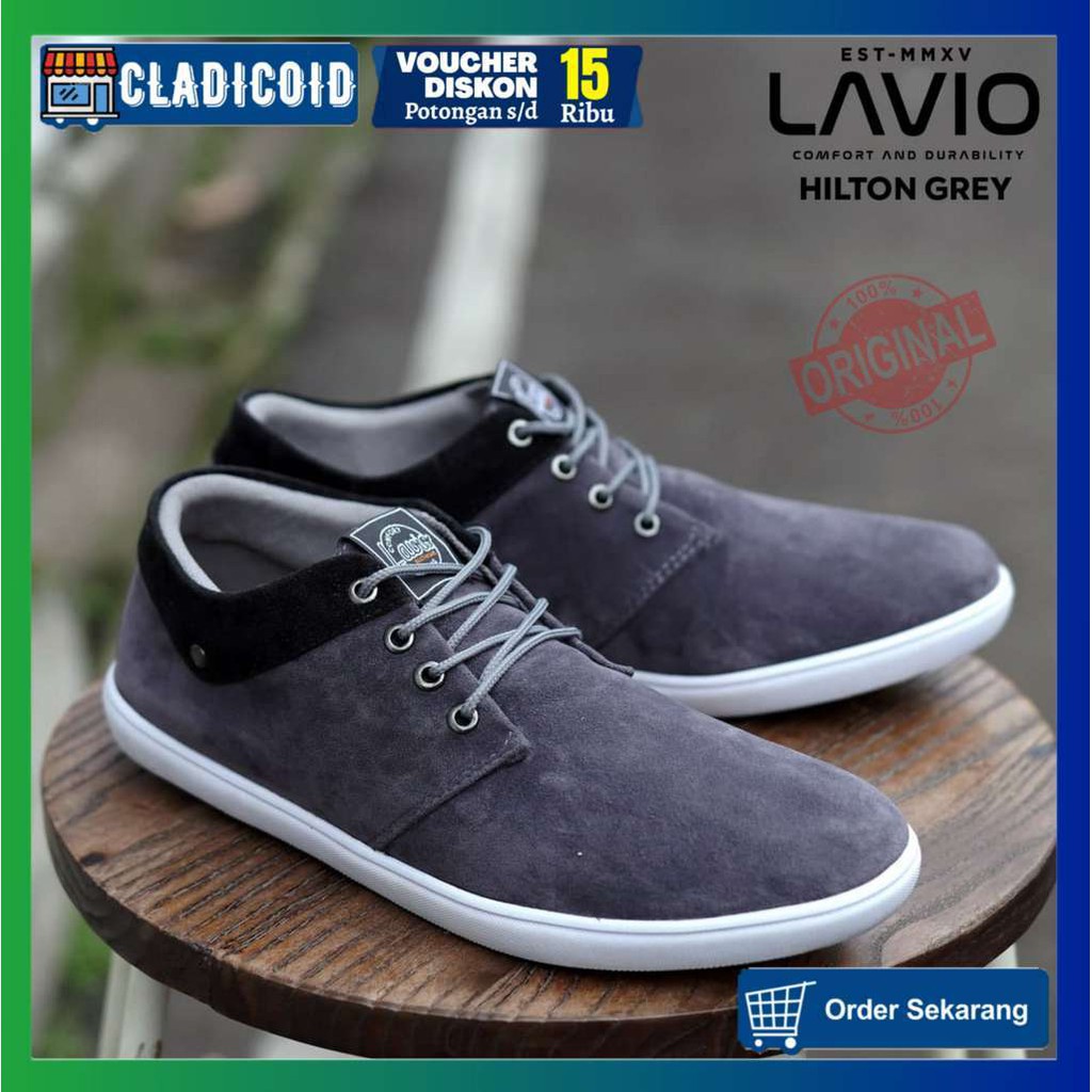 SEPATU SNEAKERS PRIA ORIGINAL MURAH TREND TERBARU SNEAKER OUTDOOR JALAN SEKOLAH KULIAH LAVIO HILTON