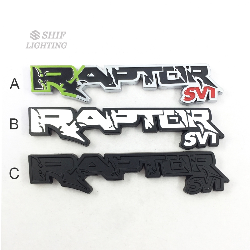 1Pc Stiker Emblem / Badge Logo Raptor svt Bahan Metal untuk Dekorasi Mobil Ford F150