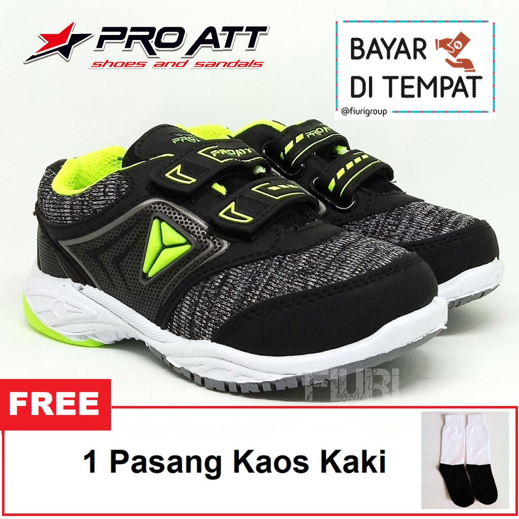 FIURI - PRO ATT ORIGINAL - KST 001 PEREKAT 28-31 LIME - SEPATU KETS ANAK LAKI-LAKI - SEPATU SNEAKERS ANAK - SEPATU OLAHRAGA SPORT ANAK BALITA COWOK KANVAS PEREKAT - SEPATU CASUAL PEREKAT ANAK KECIL - SEPATU SEKOLAH HITAM ANAK LAKI-LAKI PAUD TK SD MURAH