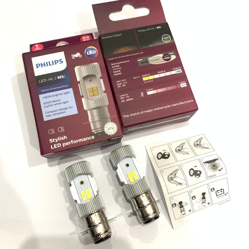 Lampu Depan LED PNP Vario 125 Lama By PHILIPS Original - Putih