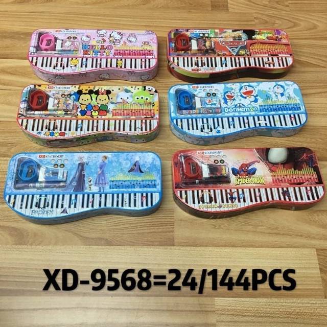 

Kotak pensil karakter set model piano