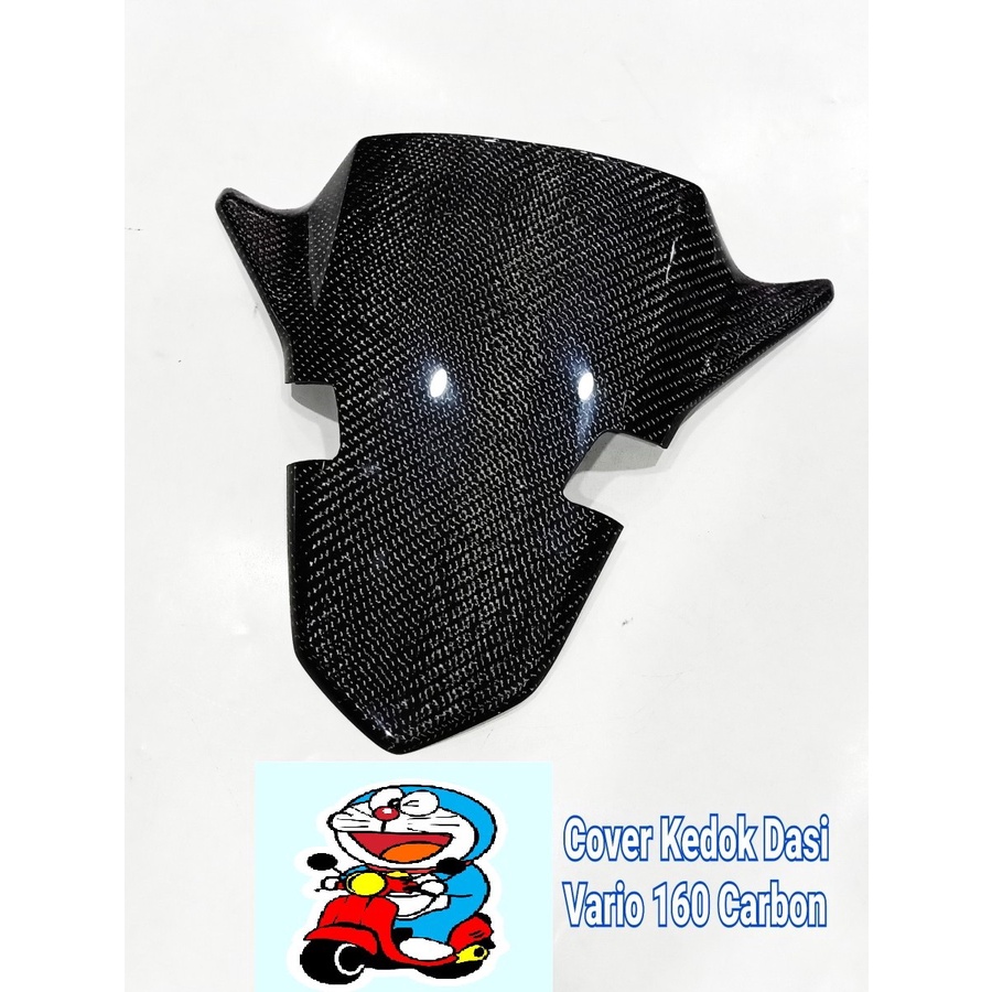 Tameng CArbon kevlar VArio 160 BODY Cover kedok depan dasi vario160 DR