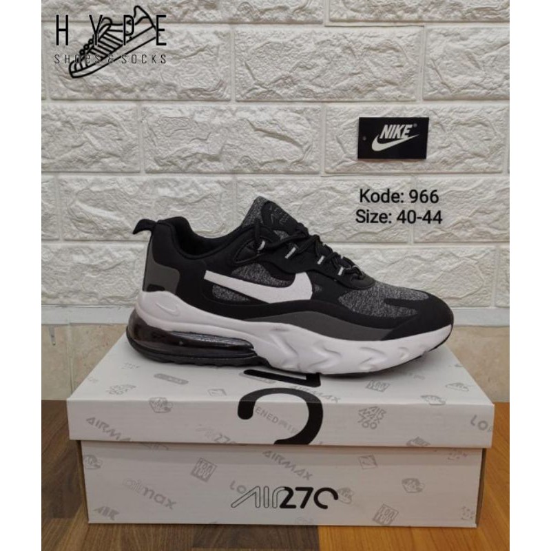 Sepatu Sneaker Nike Air Max 270 React Premium Pria dan Wanita