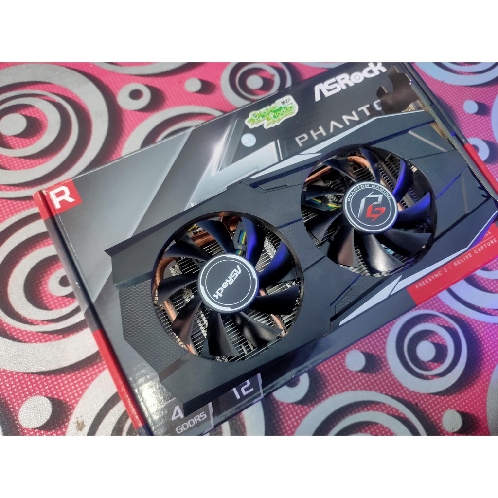 VGA ASRock Radeon RX570 4GB Phantom Gaming (Second Berkualitas)