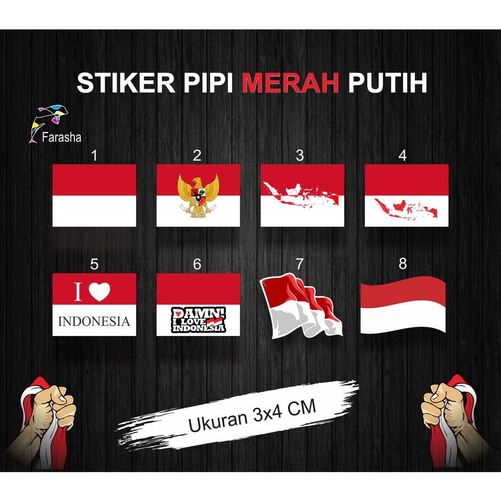 Jual Sticker Pipi Bendera Merah Putih Stiker Hut Ri Kemerdekaan Porn