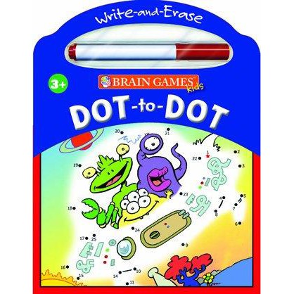 Buku Aktivitas Anak BBW Brain Games Kids Write And Erase Dot To Dot