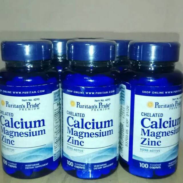 Suplemen Vitamin Tulang Dan Otot Calcium Magnesium Zinc 3in1 Puritan Indonesia