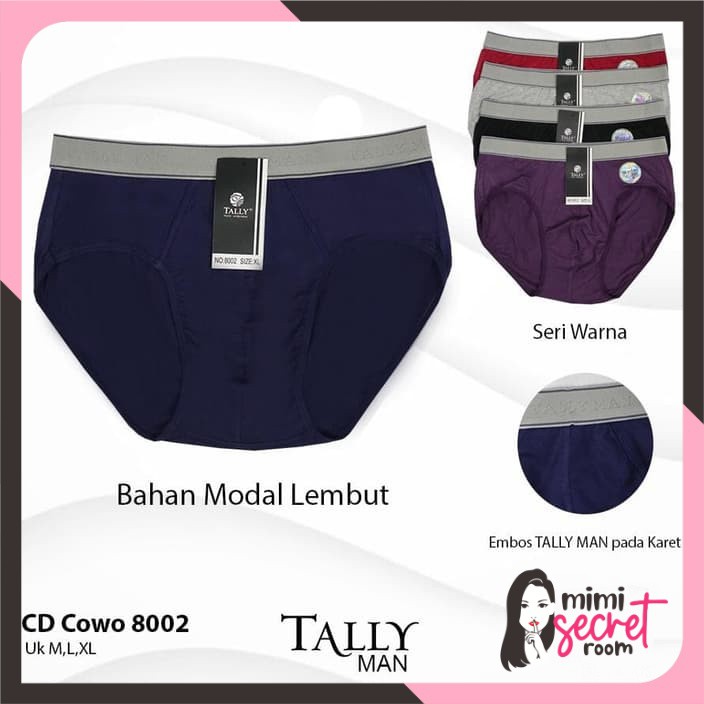 ❤ MIMI ❤ TALLY CD CELANA DALAM PRIA/REMAJA COWOK 8002 I KATUN MODAL | SIZE M-XXL (HARGA PER PCS)