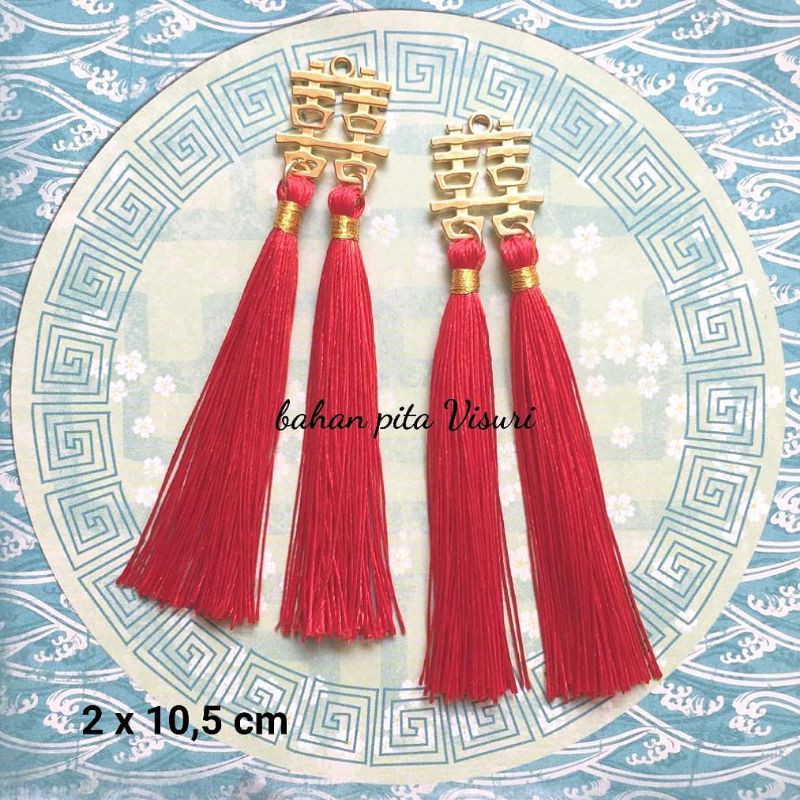 Tassle Gantung China Suangsi Shuangxi CNY Imlek