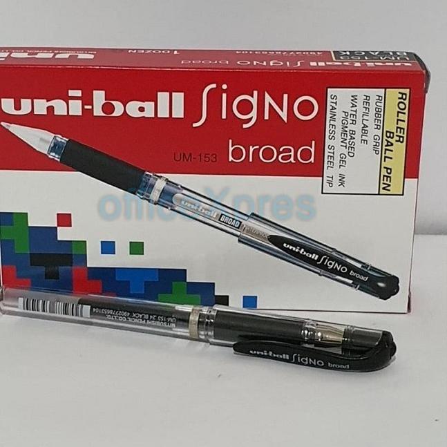 

이 Pulpen Gel UniBall Signo Broad UM-153 / Pen Uni-Ball pigment ink 1.0mm / Ballpoint Signo Broad Trend