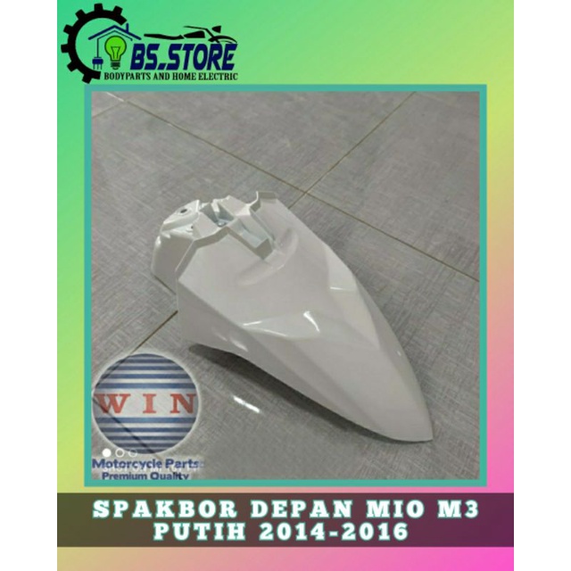 SPAKBOR DEPAN YAMAHA MIO M3 PUTIH 2014 2015 2016 | FRONT FENDER YAMAHA MIO M3 PUTIH | SL3BOR DEPAN YAMAHA MIO M3 PUTIH