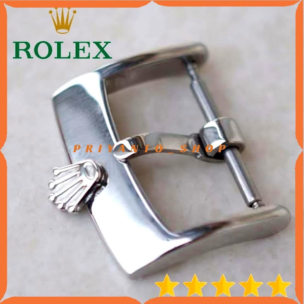 Buckle Pengunci Pengait Tali Jam Rolex Full stainles 316L 16 18mm Logo