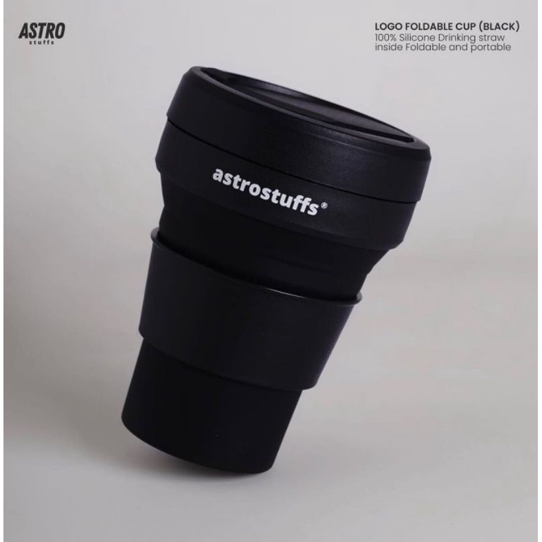 

[Ready Stock] ASTROSTUFFS FOLDABLE CUP BLACK ORIGINAL
