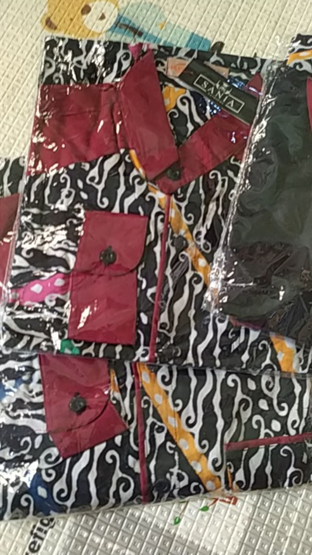 Batik Couple Sarimbit  Katun Cap Mix Toyobo Dress Clemira Kemeja Afdal