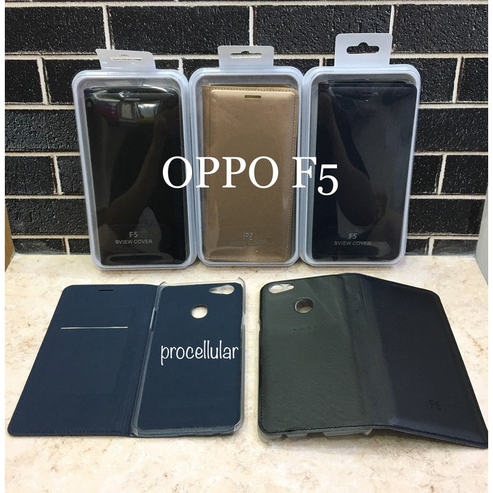 Flip Cover Case Oppo F5 Casing Kulit F5 Oppo Leather Case Flip Cover Promo