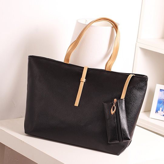 NS920212 BLACK/WHITE HANDBAG ATAU TOP HANDLER WANITA FASHION IMPOR