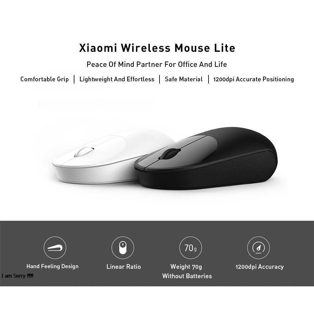 Mouse Wireless Mi Mouse 2 / Mi Mouse Lite Aksesoris Komputer &amp; Laptop