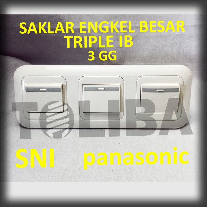 saklar engkel besar triple inbow ib panasonic / saklar panasonic SNI