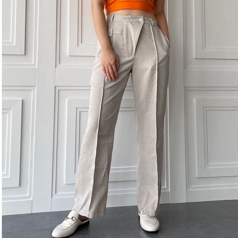 Peach Poppy JOSE Cationic Premium Pants - Celana Panjang Wanita