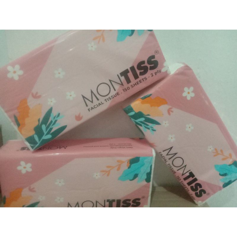 FACIAL TISSUE MONTISS 150 SHEET 2 PLAY